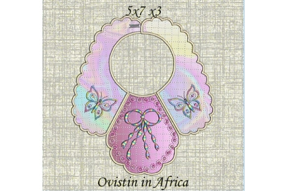 A Cozy Pink Butterfly Bib for Holiday Baby Gifts