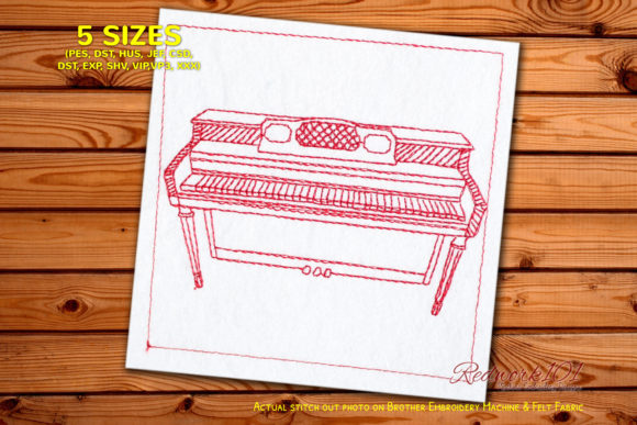 A Delicate Piano Design for Meaningful Handmade Gifts