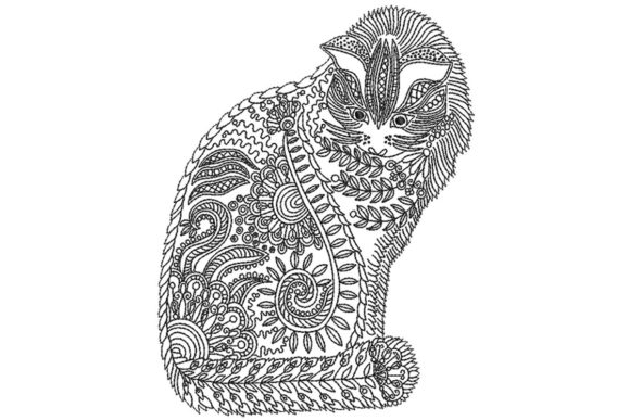 A Designer's Look at the Ornamental Cat Embroidery