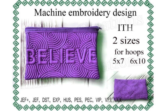 A Designer's Review: Believe Cosmetic Bag in the Hoop for Boutique Apparel