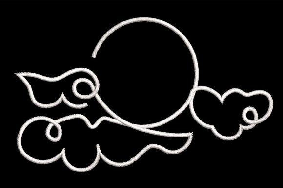 A Designer's Review: The One Line Clouds and Sun Embroidery