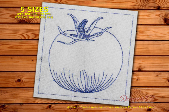 A Juicy Tomato Design for Personalized Embroidery Gifts