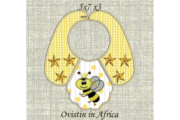 A Real Designer’s Review of the Yellow Bee Baby Bib Embroidery