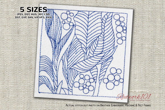 A Seller's Review of Tree Leaves Design Redwork