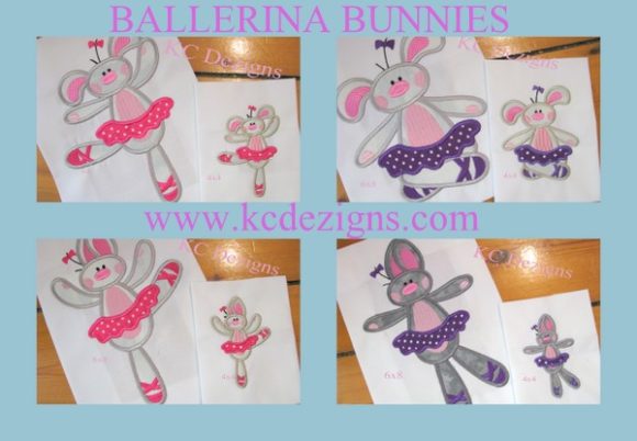 Bunny Ballerina Embroidery Design for Crafters & Etsy Sellers