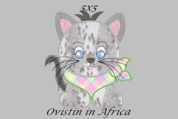 Cool Baby Kitten Small: An Embroidered Darling