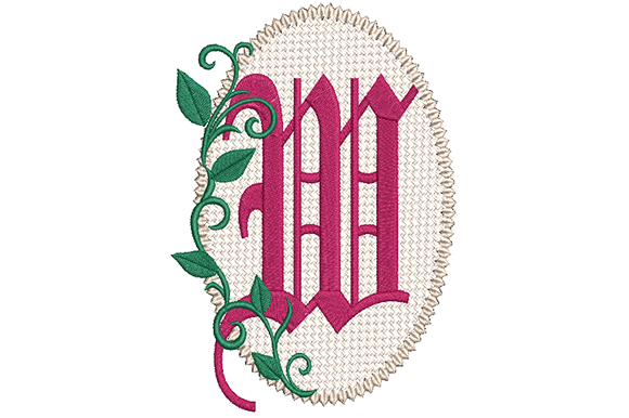 Evaluating the Olde English Monogram W Embroidery Design