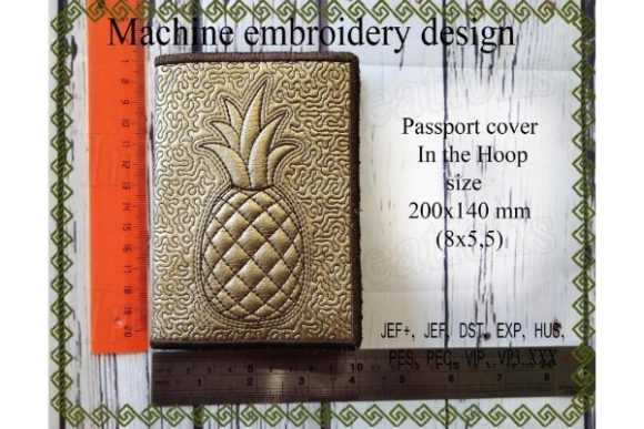 Passport Cover Pineapple Embroidery: A Designer's Market Review