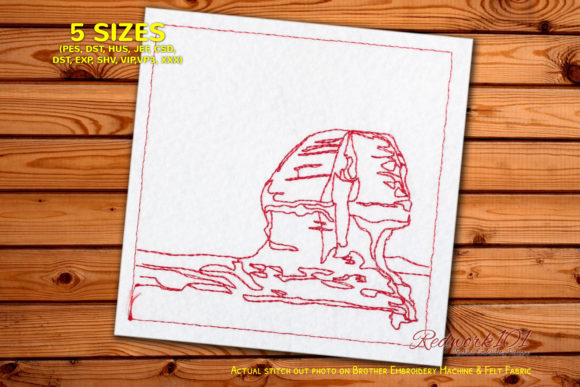 Reviewing The Great Sphinx of Giza Redwork for Craft Markets