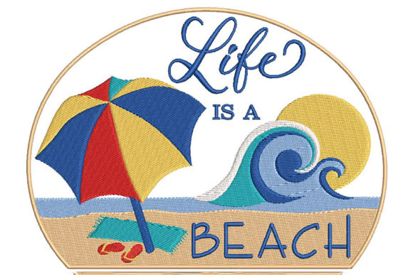 Why This Fun Beach Quote Embroidery Design Works